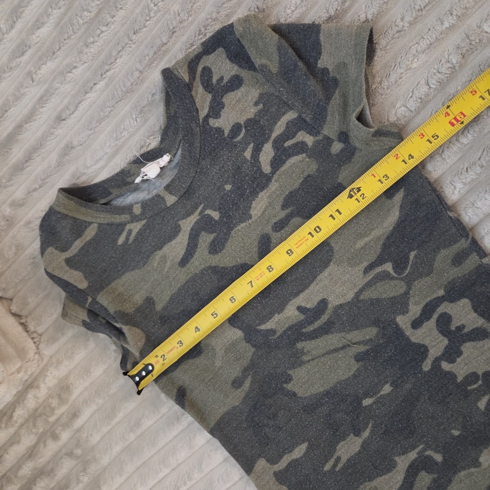 AGACI Camouflage Bodycon Dress Womens Size S Small Camo Crewneck Short Sleeve - Picture 6 of 9